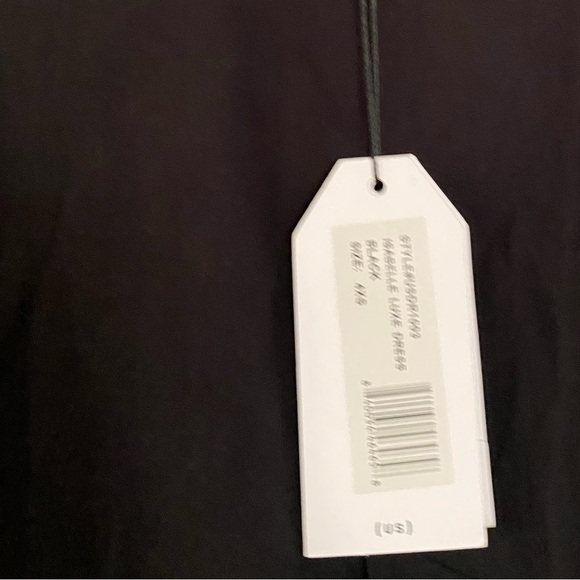 Universal Standard Isabelle Black Luxe Dress Women’s Size 00/0 4XS NEW Cocktail - Picture 4 of 11